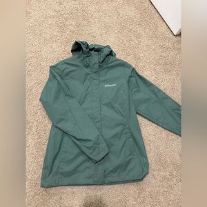 Columbia Women’s Sage Green Raincoat - Size Medium